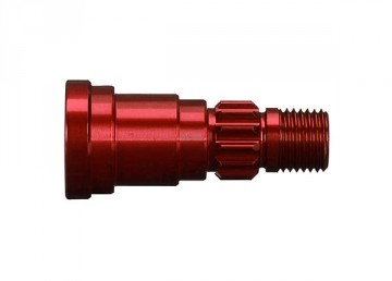 Traxxas 7753R Stub axle aluminum Red (1)