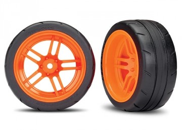 Traxxas 8374A Tires &amp; Wheels Response 1,9" Touring Orange Rear VXL (2)