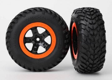 Traxxas 5863R Tires &amp; Wheels SCT/SCT S1 4WD/2WD Rear (2)