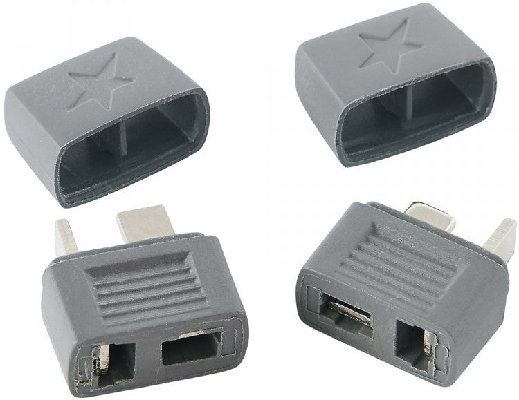 Deans stik / T-plug / Star Plug 50 styk med bagcover! Hun / female