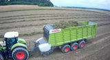 Stor flot fjernstyet Traktor med tippevogn / trailer - Claas Axion 870