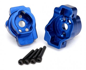Traxxas 8256X Portal Drive Axle Mount Rear Alu Blue (2)  TRX-4/6*