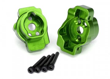 Traxxas 8256G Portal Drive Axle Mount Rear Alu Green (2)  TRX-4/6*