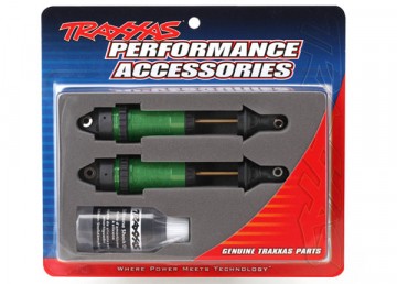 Traxxas 7462G Shocks Alu Green GTR XX-Long without springs (2)