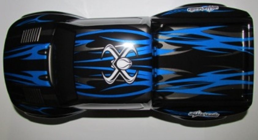 body shell, blå