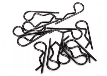 Traxxas 1834A Body Clips Standard Black (12)