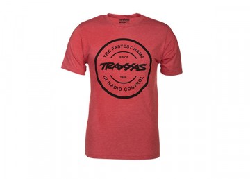Traxxas 1359-S T-Shirt Red Circle Traxxas-logo S (Premium Fit)