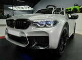 BMW M5 24V elbil för barn – 1 person, metallic grå