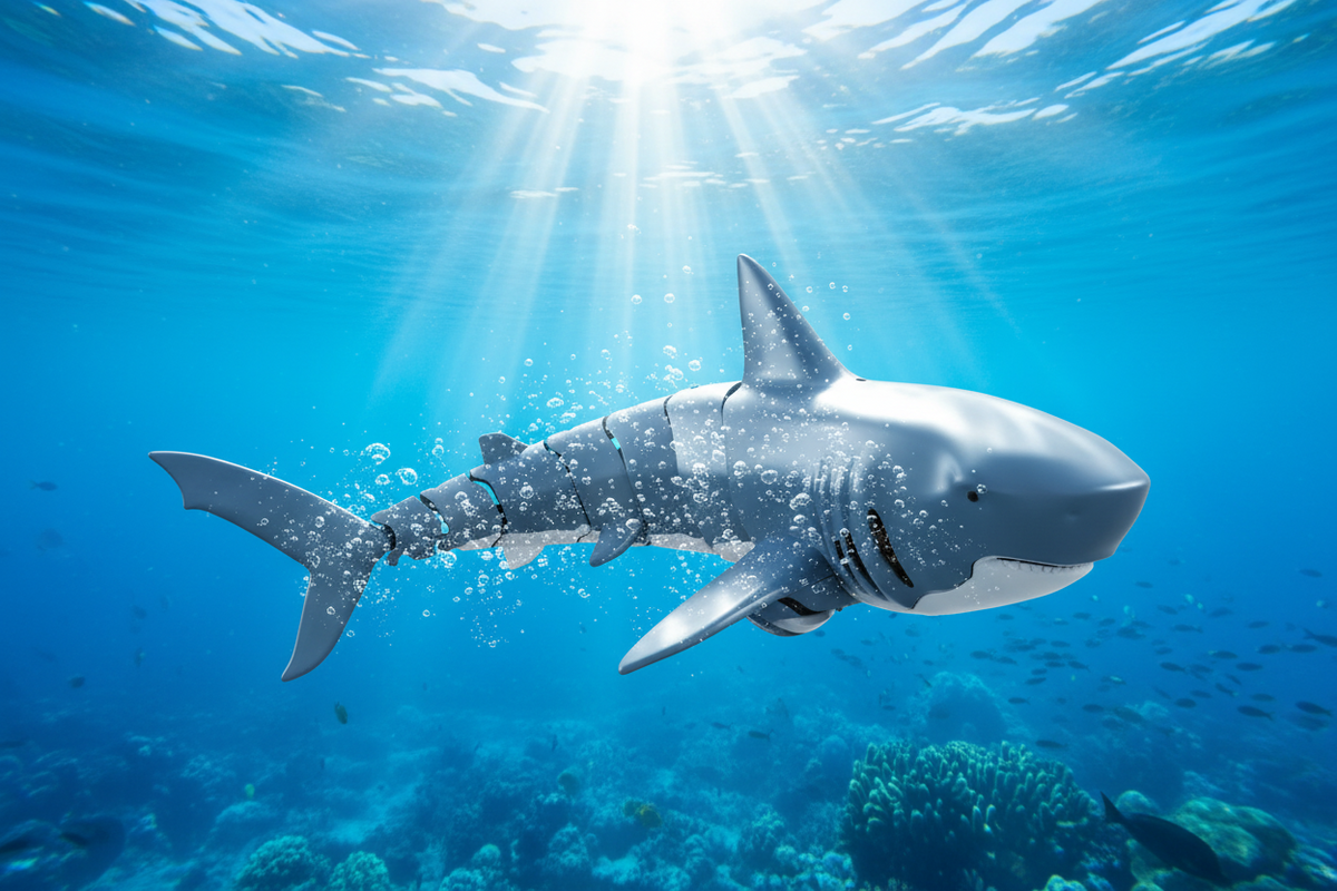 Sharky – radiostyrd haj för vatten - redo för massor av skoj!