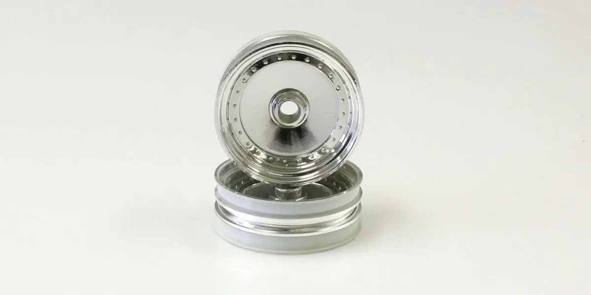 Kyosho Scorpion 2014 Shiny Chromed Front Wheel 2.0 inches (2)