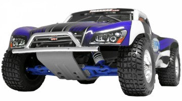 RPM Bumper and Skidplate Front Chrome Slash 2WD, Nitro Slash - 80953