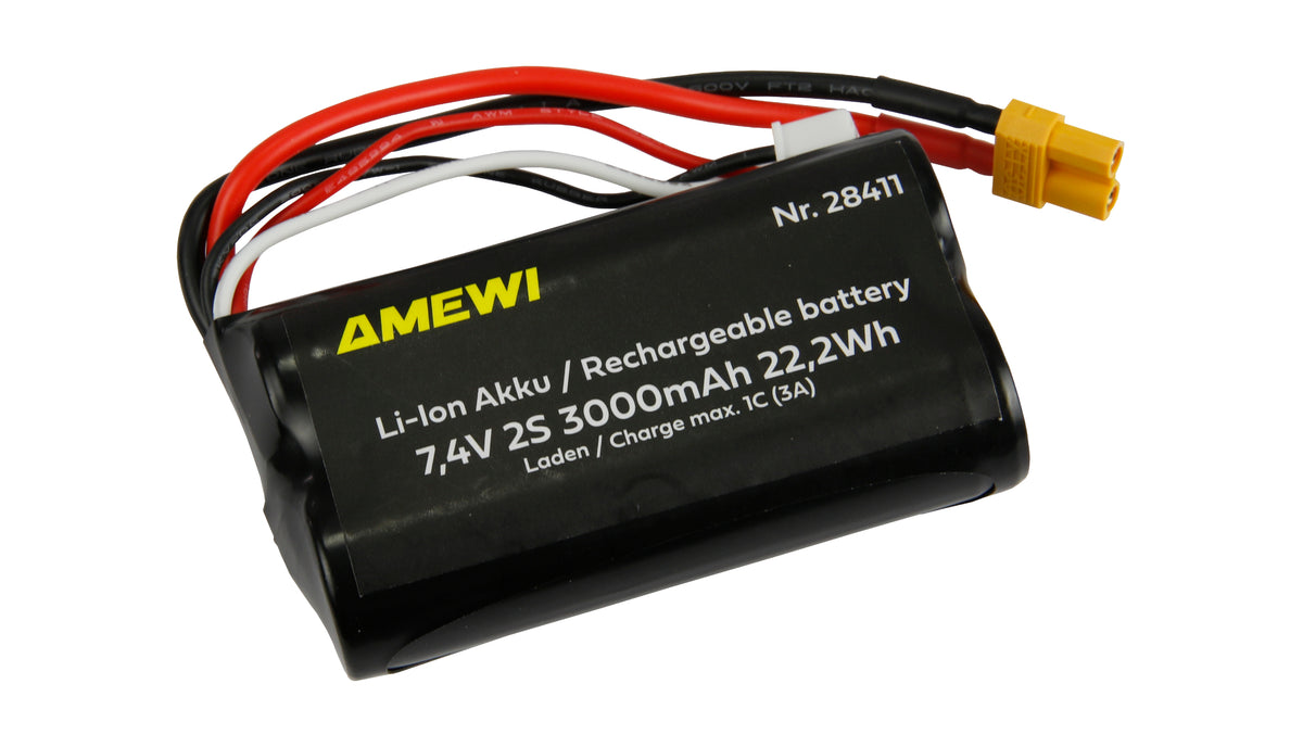 Li-Ion Batteri 2S 7,4V 3000mAh XT30