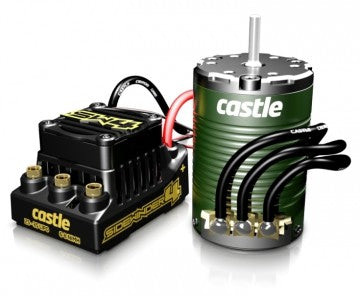 Castle Creations SIDEWINDER 4 12.6V ESC WP Combo 1410-3800KV Sensor Motor - 010-0164-05