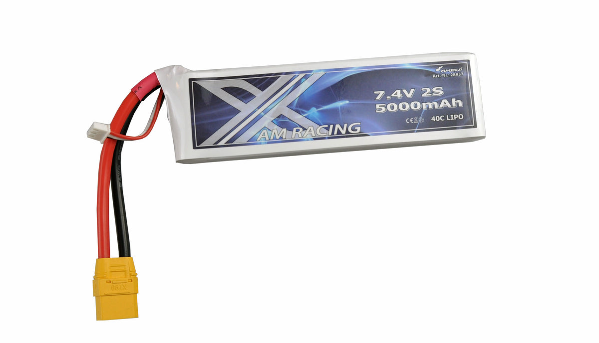 AMXRacing LiPo Batteri 2S 7,4V 5000mAh 40C Softcase, XT90