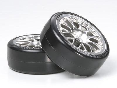 RC MESH WHEEL W/SD TIRES DRIFT 24MM