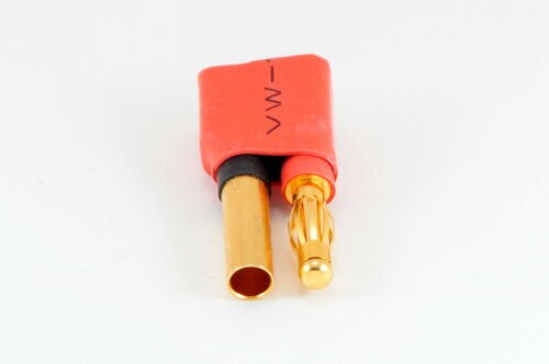 Omformer stik HTX 4mm male to Deans female