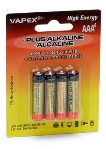4 styk AAA batterier på 1,5V - LR3 AAA Size