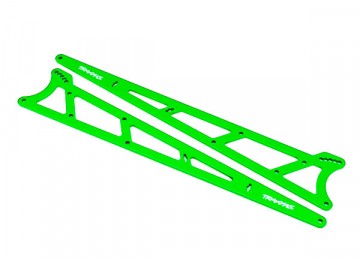 Traxxas 9462G Side Plates Wheelie Bar Alu Green  Drag Slash