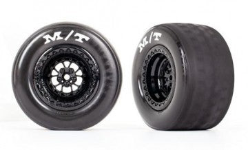 Traxxas 9475 Tires &amp; Whels Rear Black (2)  Drag Slash