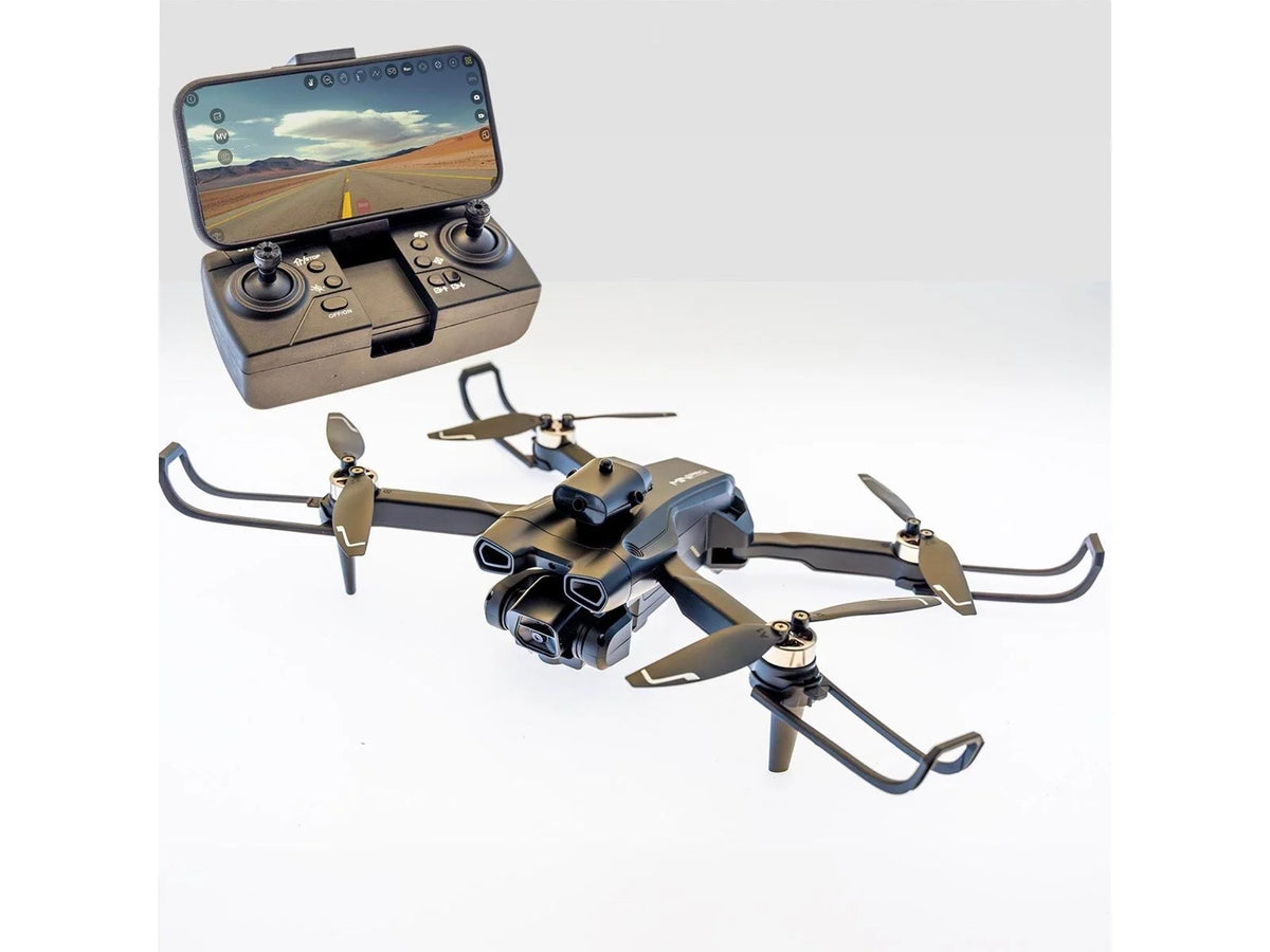 Foldbar HD drone med FPV - Se Live fra dronen imens du flyver - med x 2 kamera