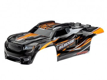 Traxxas 9511T Body Sledge Orange Complete w/ Mounts &amp; Support