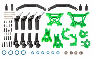 Traxxas 9080G Upgrade Kit Extreme Heavy Duty Grön Hoss, Rustler, Slash, Raptor R - 4x4