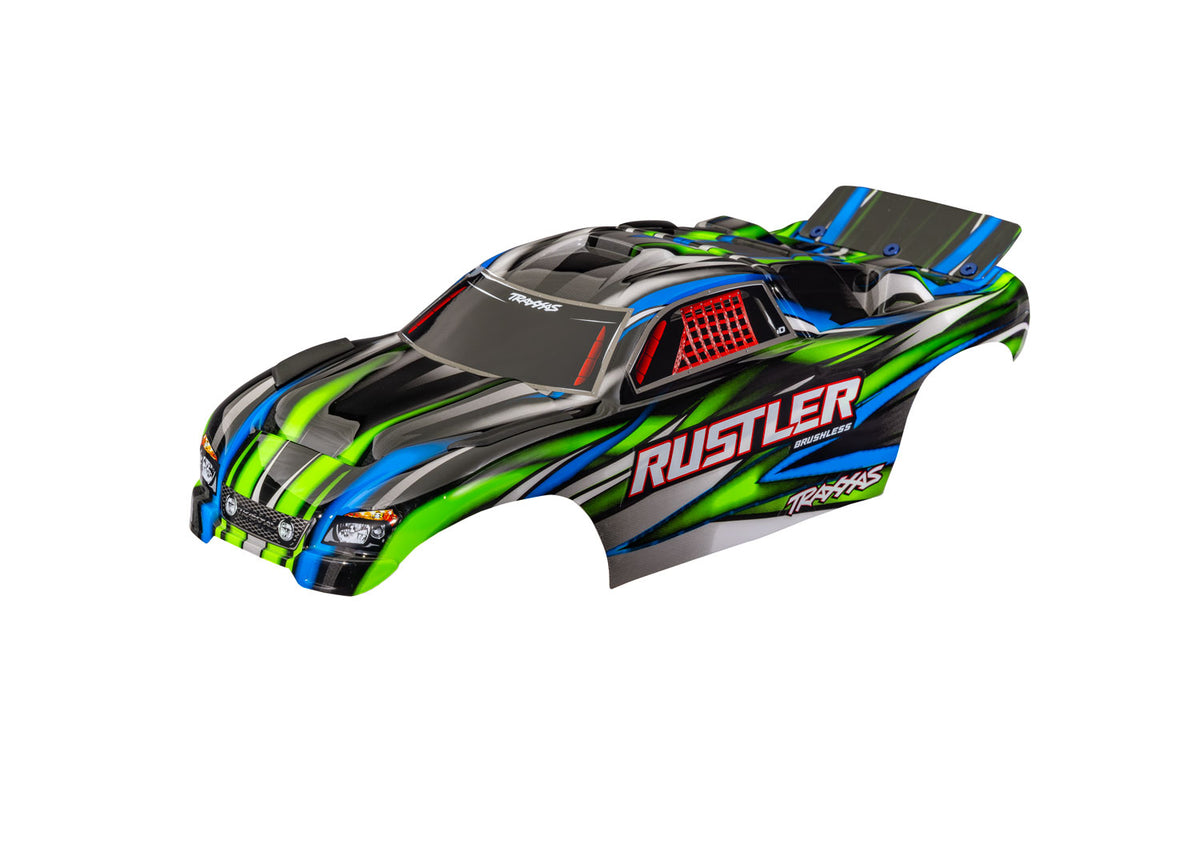 Body Rustler 2WD Clipless Green
