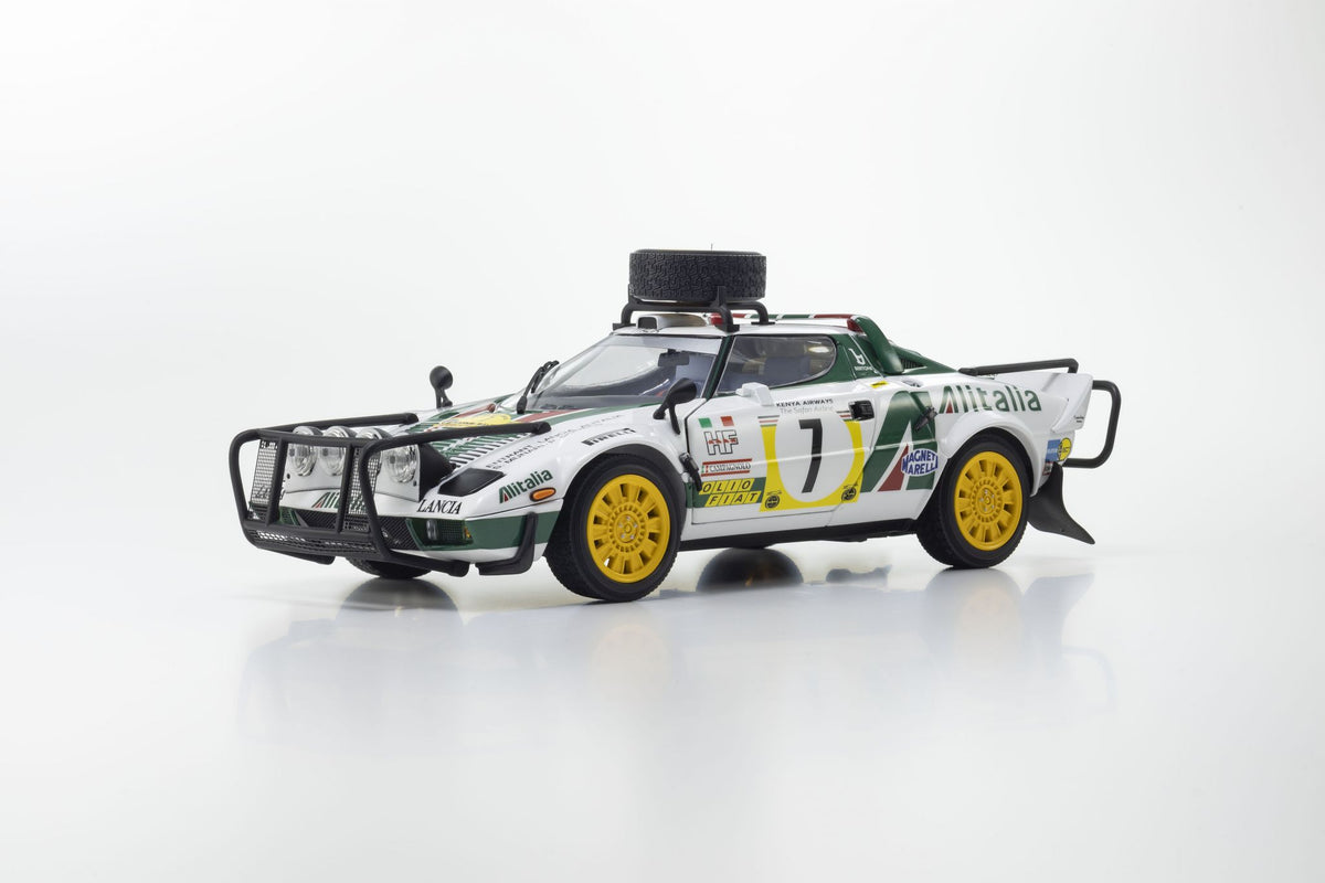 Kyosho 1:18 Lancia Stratos HF S.Munari 3rd Safari Rally 1977 Nr.7