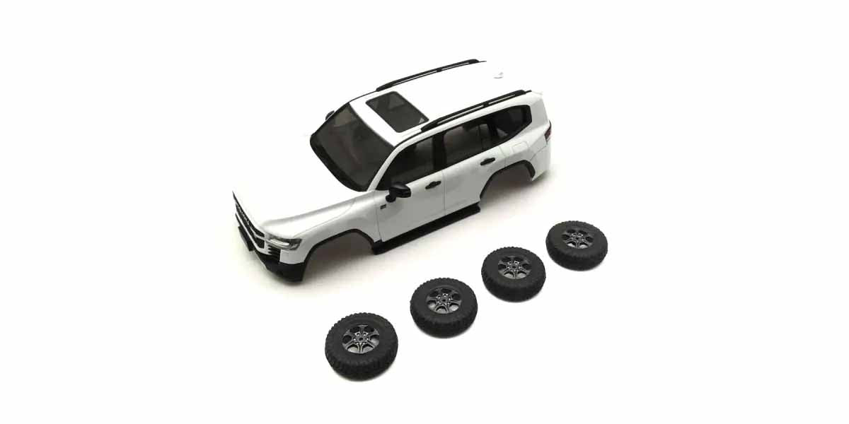 Bodyshell Toyota Land Cruiser 300 GR Sport White Mini-Z 4X4 MX01
