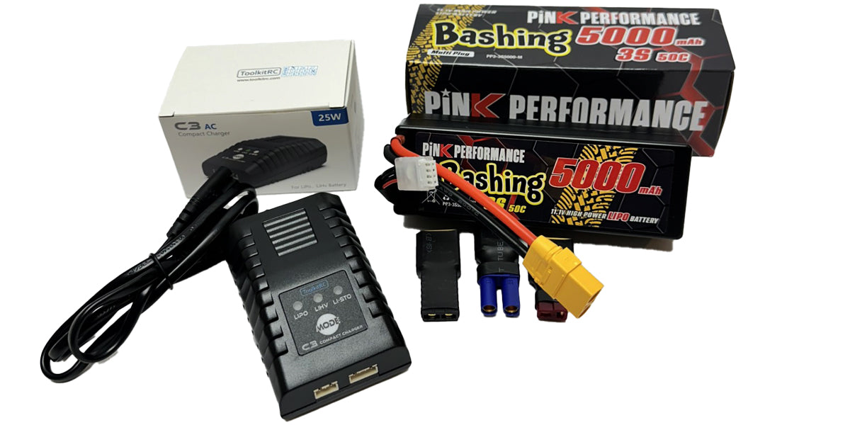KE Power Bundle 5000-3S LiPo (Mutli-Plug)-C3 AC Charger