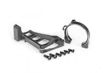 Traxxas 10261-GRAY Motor Mounts Front &amp; Rear Set Alu Gray Maxx