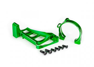Traxxas 10261-GRN Motor Mounts Front &amp; Rear Set Alu Green Maxx