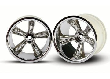 Traxxas 4172 - Wheels Pro-Star Chrome 2.2 Nitro Rear (2)