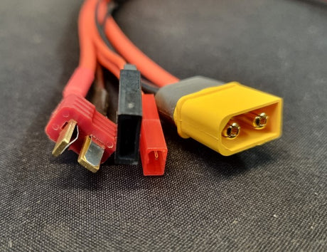 Ladestik / omformerstik XT60 hun til han T-plug, Deans XT60, BEX, JST