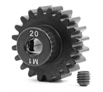 Traxxas 6494R Pinion Gear 20T 1.0M for 5mm Shaft (Machined, Hardened)