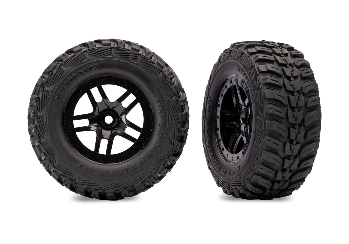 Tires &amp; Wheels Kumho/S-Spoke Black 4WD/2WD Rear (2)