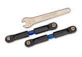 Camber/Toe Links Rear X-Short Adjustable Steel Blue (2)