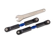Camber/Toe Links Rear Short Adjustable Steel Blue (2)