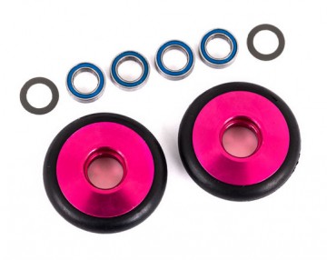Traxxas 9461P Wheel Set Alu Pink Wheelie Bar  Drag Slash
