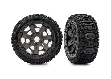 Traxxas 9073 Tires &amp; Wheels Sledgehammer/ Gray 3.0" (2)