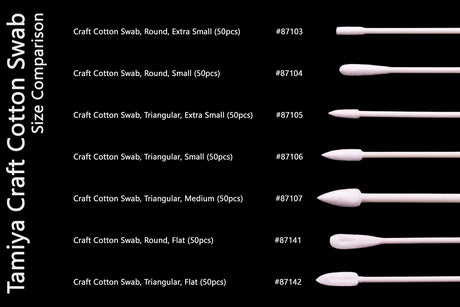 Craft Cotton Swab, Triangular, Extra Small (50pcs)