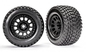 Traxxas 7872 Tires &amp; Wheels Gravix/XRT Race Black (2)