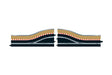 Pit Lane Track (right hand) - Includes sensor 2pcs