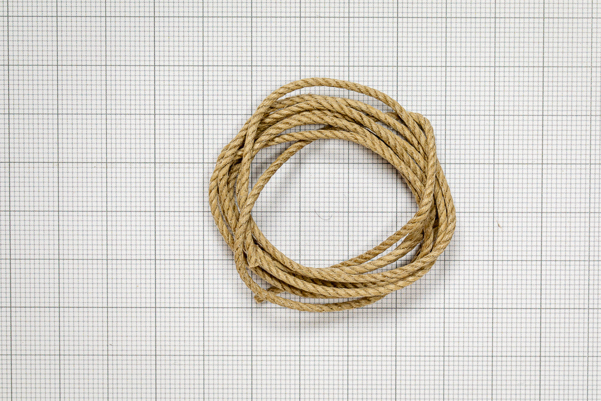 RIGGING THREAD 2,0 MM X 1 M - HEMP COLOR