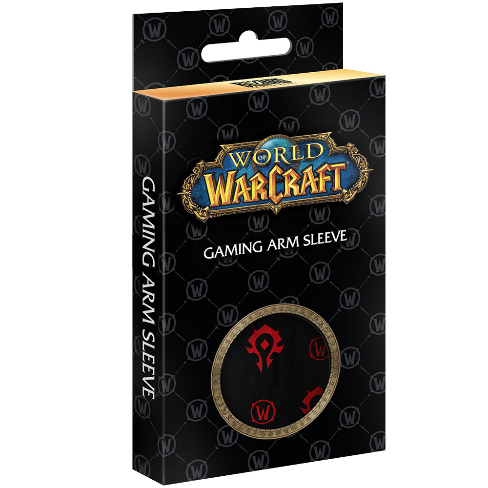 World of Warcraft Horde seamless gaming arm sleeve black_red, S