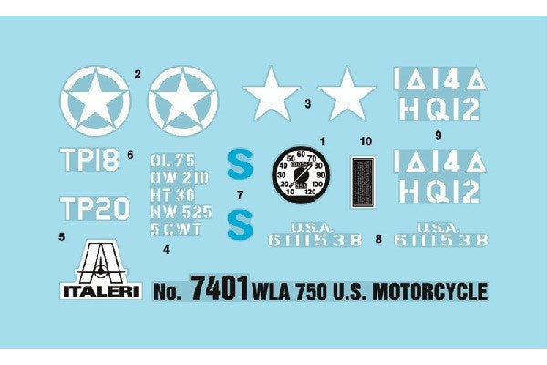 1:9 WLA 750 US Military Motorcycles
