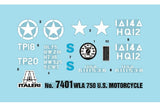 1:9 WLA 750 US Military Motorcycles