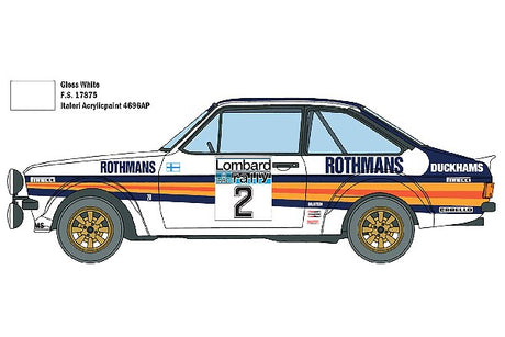 1:24 Ford Escort RS1800 MK. II Lombard RAC Rally