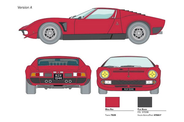 1:24 Lamborghini Miura Jota SVJ