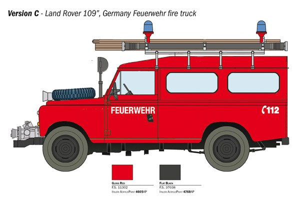 1:24 Land Rover Fire Truck